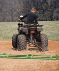 ATV towing 8ft Heavy Duty Drag Harrow for ATV UTV Yard Drag and Driveway Grader with 6ft chain and green coating