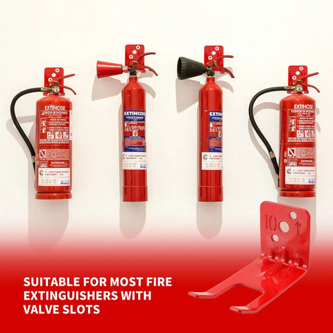 12 Pack Heavy Duty Fire Extinguisher Brackets Universal Wall Mounts With Screws For 5 Lb To 13 Lb Fire Extinguishers Iron Wall Hangers
