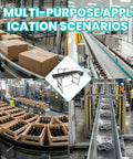 Heavy Duty Workhorse Electric Conveyor Belt With Hassle Free Adjustable Speed And Anti Static PvC Track in an industrial setting.