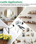 Heavy Duty Drywall Anchors And Screws Kit Delivers Killer Grip With 170 Piece Assortment in action for versatile applications including shelves and picture frames.