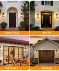 Built Like A Tank Dusk To Dawn Outdoor Wall Light 13 Inch Waterproof Sconce on front door, porch, backyard, and garage.