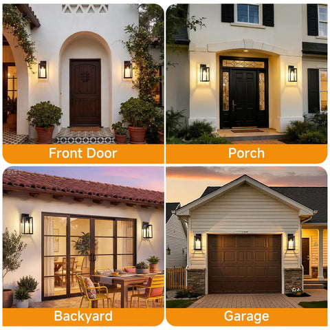 Built Like A Tank Dusk To Dawn Outdoor Wall Light 13 Inch Waterproof Sconce on front door, porch, backyard, and garage.