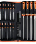 31 Piece Metal File Set With 4 Eight Inch Metal Files And 12 Precision Needle Files Riffler File 12 Sandpaper Sheets