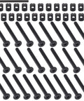 Built Tough M6 X 60mm Hex Socket Cap Bolts And Barrel Nuts Kit With Allen Key, black zinc plated hardware for furniture.