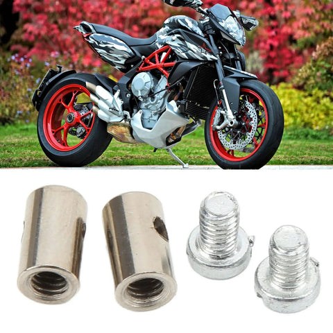 DIY Ready Solderless Cable Stop Assortment 6mm 0.2in Universal Metal Nipples For Brake Lines Throttle Cables And Choke Ends Easy Install Firm Connection For Cars And Motorcycles metal cable nipples and screws