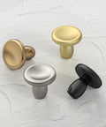 Kick The Look Upgrade With Solid Round Cabinet Knobs And Smooth Drawer Pulls In Dope Brushed Gold Finish Snag This 10 Pack Set for four knob colors.