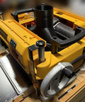 Overhead Dust Port Upgrade for 4 Inch Hose Fits DW735 and DW735X Planers installed on woodworking planer