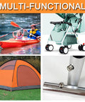Multi-functional tool uses including kayak, stroller, tent, and stainless steel tubing with Ten Piece Stainless Steel V Clips For Pool And Spa Accessories Replacement Butterfly Clips With Double Pin Heavy Duty Pool Attachment Clips For Skimmer Net Vacuum Head Telescopic Pole And Leaf Rake.