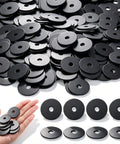 Beefy 200 Piece Zinc Fender Washer Set 0.25 Inch By 1.25 Inch 1 Millimeter Thick for Wood and Wet Environments shown in detail