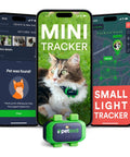 Hella Dependable 4G Lte Cat Gps Tracker with real-time location monitoring on smartphone next to a cat wearing the collar.