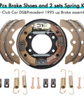 Golf Cart Brake Shoes And Spring Kit To Boost Braking Power For Club Car DS And Precedent 1995 Up shown in kit format