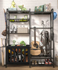 Garage Sports Equipment Organizer With Beefy Heavy Duty Ball Holder, golf bag storage, guitar, toys, indoor outdoor storage