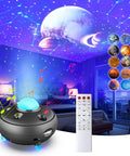 Lit Night Projector With 12 Constellations And 10 Planets Bluetooth Speaker And Timer 10 Color Starry Sky Show for Kids and Adults