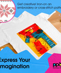 Inkjet Iron On Heat Transfer Paper 10 Sheets 8.5 By 11 Inches Premium Pack For White And Light Fabric And T Shirts Great For DIY Projects