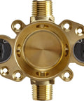 Rite Temp Pressure Balance Shower Valve Kit With Cartridge No Fuss Service Stops 5 GPM Flow Half Inch NPT And Sweat Inlets