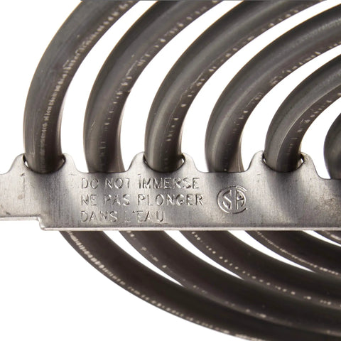 Close-up of 8 Inch Surface Element Coil Replacement for Electric Ranges, Genuine OEM WB30M2 Compatible, durable heating element.