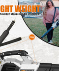 Cordless Leaf Blower 765 CFM With 2x7.8Ah Batteries And Rapid Charger, 3 Speed Plus Turbo Mode, LED Light, Shoulder Strap