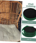 Heavy Duty Nylon Elastic Webbing Straps For Furniture Chart And Sofa Repair Dead Easy Diy Upholstery Fix visible with green nylon webbing.