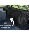 XXL 68.5 Gallon Heavy Duty Storage Bags Two Pack With Mega Strong Wrap Around Handles Zippered Reusable Moving Totes