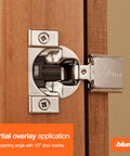 Compact Concealed Soft Close Cabinet Hinges Ten Kits With Twenty Hinges And Screws One Half Inch Overlay 105 Degree Opening