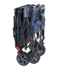 Beast Heavy Duty Folding Utility Wagon With All Terrain Wheels And Telescoping Handle Portable Lightweight Collapsible Cart