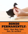 Hands demonstrating Heavy Duty Double Sided Glue Tape For Quick Fixes And Permanent Bonding on wood and metal craft project
