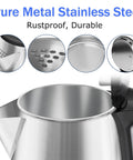 Two And A Half Liter Electric Kettle For Big Family Use With Fast Boil Stainless Steel BPA Free Water Heater 2.5L 10 To 12 Cups