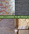5 Piece ABS 2mm Plastic Molds For Concrete And Plaster Walls Build Flagstone Limestone Brick And Stone Veneer Tiles