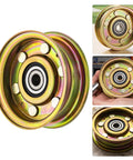 Single Groove Zinc Mower Drive Pulley for Lawn Tractors No Fuss Install With Abrasion Resistant Coating Compatible With MTD Replacement Deck Pulley Ensuring Stable Power Transmission and Easy Maintenance