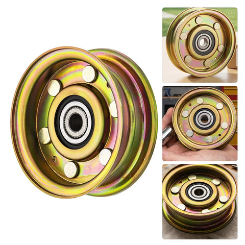 Single Groove Zinc Mower Drive Pulley for Lawn Tractors No Fuss Install With Abrasion Resistant Coating Compatible With MTD Replacement Deck Pulley Ensuring Stable Power Transmission and Easy Maintenance