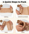 Eco Friendly Honeycomb Packing Paper Roll Pro Grade 12 Inch By 200 Foot Biodegradable Kraft Cushioning For Moving And Shipping