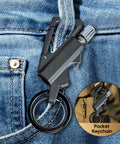 Infinity Lighter 3 In 1 Permanent Match With Multitool Keychain Bottle Opener for camping and hiking attached to jeans