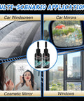 Windshield Crack Repair Kit 2025 Upgrade Nano Glass Repair Liquid for fixing cracks in windshields, mirrors, windows as shown.