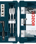 41 Piece Drill And Drive Set With Case For Wood Metal And Masonry Projects GoTo Bit Kit With Driver Bits Open Display
