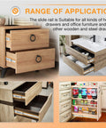 Range of applications for Built Tough Stainless Steel Soft Close Drawer Slides Full Extension Heavy Duty Cabinet Hardware 16 Inch.