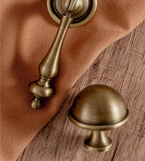 Antique Brass Cabinet Knob Set For Wardrobe Doors And Shoe Cabinets Solid Alloy Drawer Pulls In Bronze Copper Finish