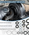 Ford Front Dana 50/60 Axle Seal Kit with outer dust seal, inner tube seal, for 1998-2004 Ford Super Duty trucks shown