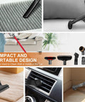 All Purpose Universal 14 Piece Vacuum Attachment Kit For Wet And Dry Vacuums includes crevice nozzles and upholstery brush.
