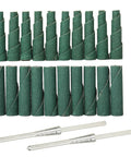 120 Grit Zirconia Sanding Bands For Detail Work Set 0.4 Inch By 1.5 Inch Cone And Cylinder Shapes With One Eighth Inch Self Tightening Mandrel
