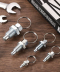 4 Pack Stainless Steel Pull Ring Indexing Plungers M8x1.25 Retractable Spring Plungers For Molds Cabinets And Industrial Equipment Heavy Duty 304 Stainless Corrosion Resistant Easy Install, six-piece set