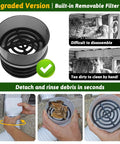 2 Pack Gutter Downspout Extensions 138 Inches With Filter, Flexible Corrugated Gutter Pipe, rain diverter filter installation.