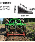 Heavy Duty 18 Inch Box Blade Scarifier For Tractors Four Hole Scraper Ripper with adjustable shanks digging in soil