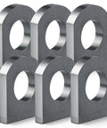 6 Pack Dang Tough Weld On Shackle Clevis Mounts 3 8 Inch Thick Heavy Duty Steel brackets featuring 1 1 8 Inch holes.
