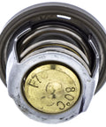 Factory Fresh Engine Thermostat Drop In Fix For Utility Side By Side Keep Your Big Rig Running Sweet Direct Fit Temp Controller Easy Swap Reliable Cooling System Part 3084940, top view of brass and metal thermostat.