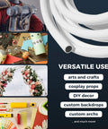 Image showing 32ft 16mm Flexible Dope Craft Pipe Tubing Durable SemiRigid For Fake Flowers And Floral Wedding Decor Bendable Stem