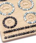 Beading Board For Jewelry Making, Bamboo Bead Tray 5 To 8 Inches With 9 Grooves And 2 8.5 Inch Slots, Ideal For DIY Bracelets