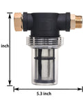 Pro Grade Garden Hose Filter Attachment For Pressure Washer Inlet Water with dimensions 5.5 x 5.3 inches, 40 and 100 mesh screen