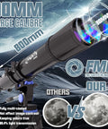 High Powered 90mm Refractor Telescope With 800mm Focal Length On Simple AZ Mount For Adults And Beginners, Stellar Optics For Kids