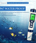 Five In One pH Meter And TDS Meter Digital Water Tester With Salinity EC And Temperature shown underwater with IP67 waterproof label