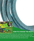 Aramid Drive Belt For Mower Five-Eighths Inch By Ninety-Seven Inch Heavy-Duty Replacement M151276 lawn mower compatibility guide